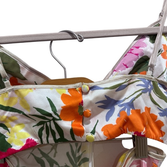 NWOT Reformation Poppies Silk Maxi Dress Cutout Floral Boho Garden Sz 4 - Picture 10 of 16